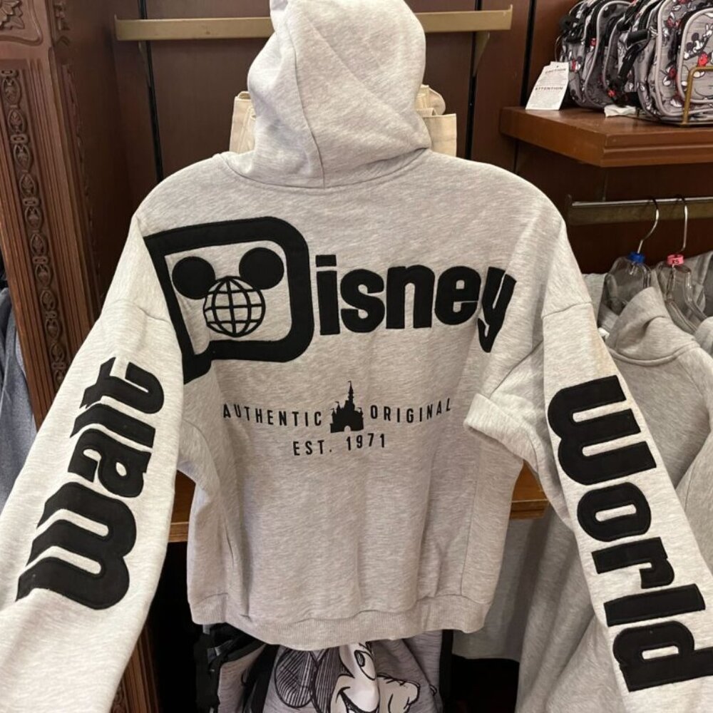 Walt Disney World Castle Mickey Zip-Up Grey Hoodie - NWT - Picture 6 of 7